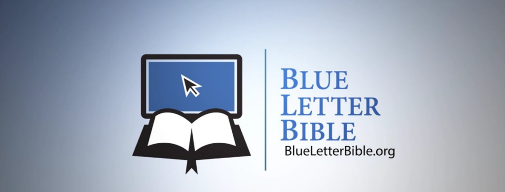 TheREDWords.website/BLOG page. The Blue Letter Bible.org logo.