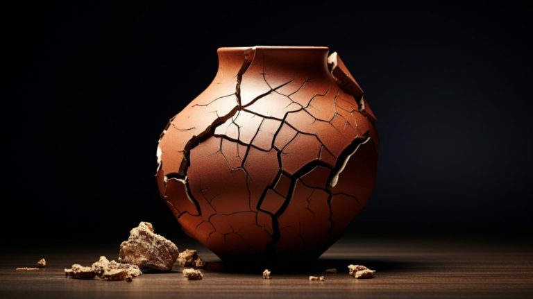 TheREDWords.website/BLOG page. A photorealistic illustration of a broken jar.