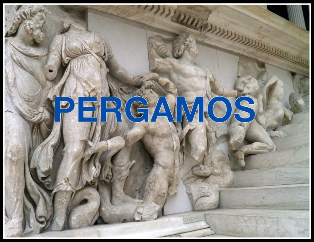 TheREDWords.website/Blog. The Church at Pergamos and the statues in the pagan temple.